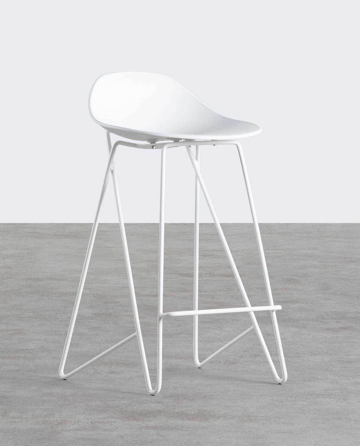 Polypropylene and Steel High Stool (67 cm) Paris, gallery image 1