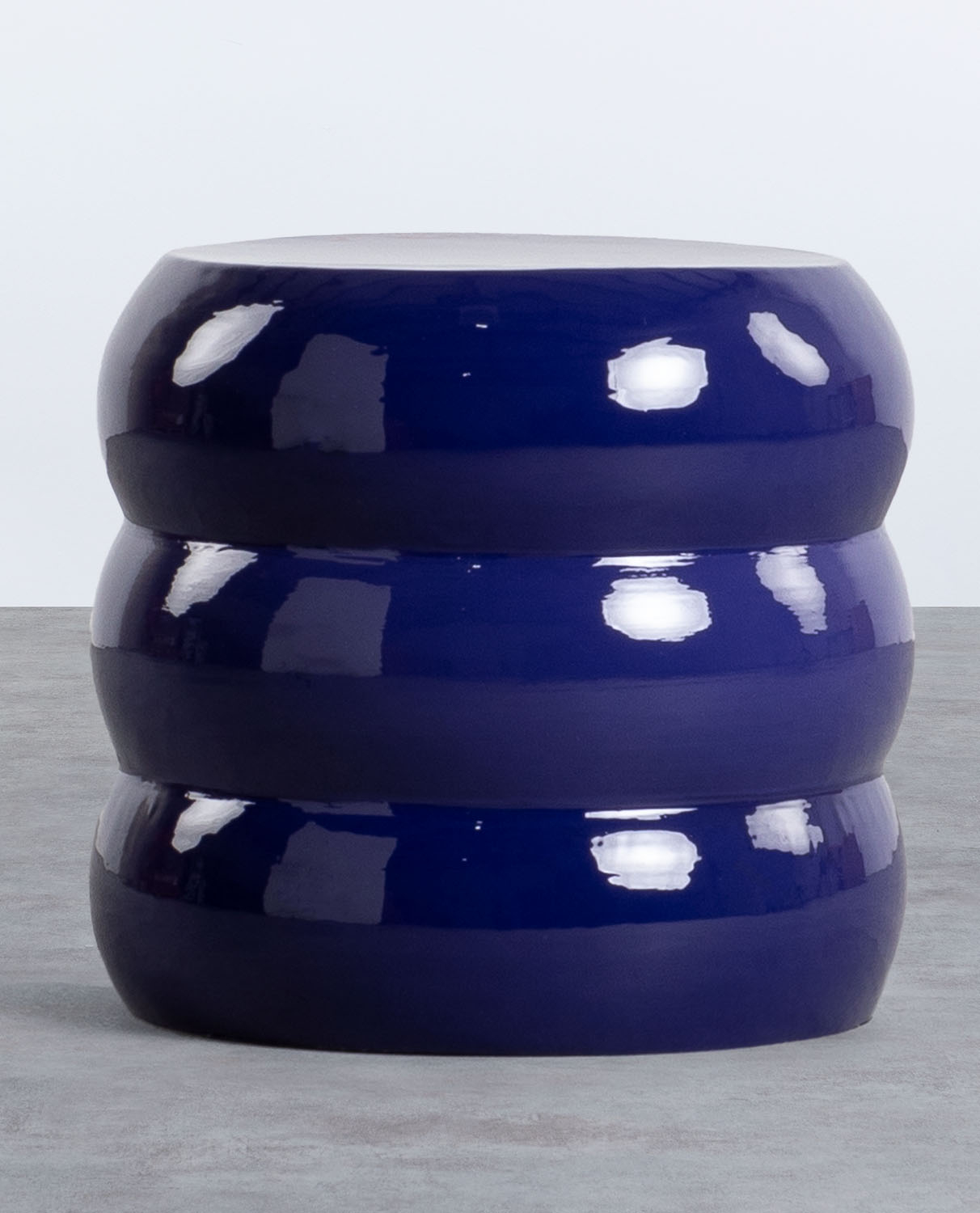 Blue ceramic side deals table