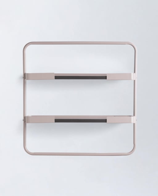Metal and Wooden Wall Shelf Asia