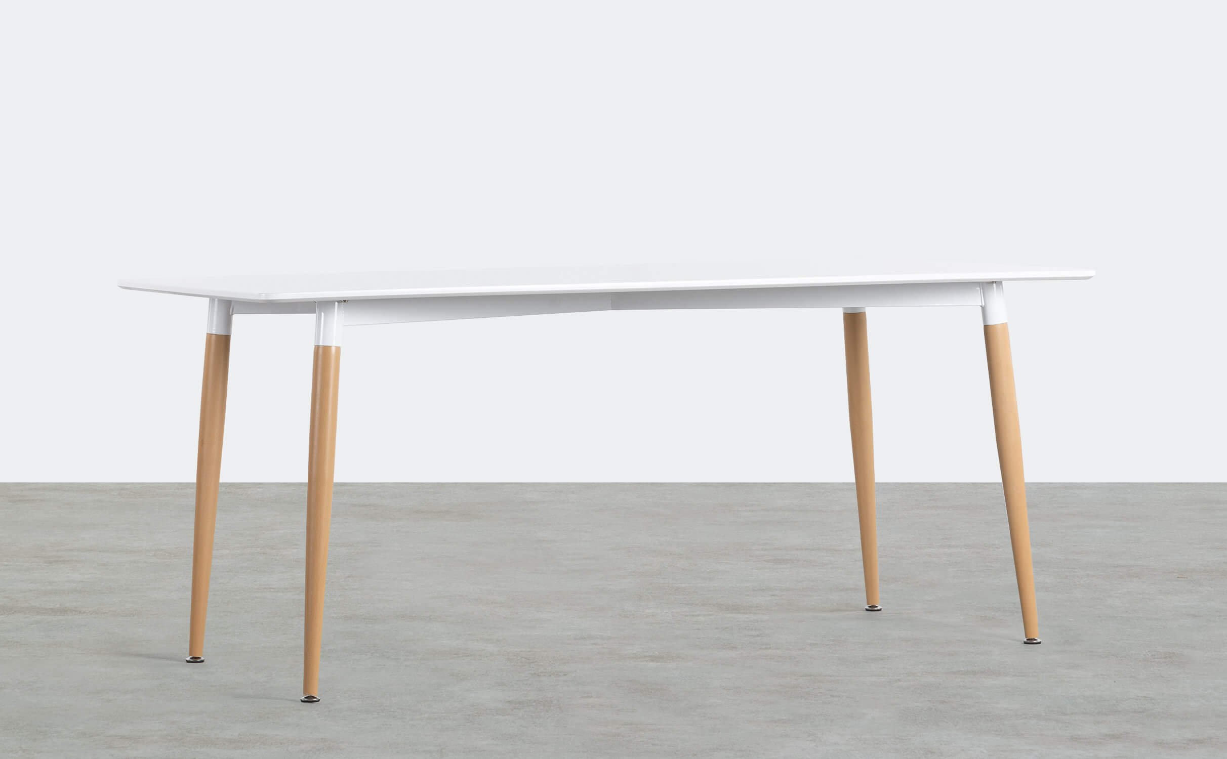 Rectangular Dining Table in Metal and Wood (180x80 cm) Skaule, gallery image 1