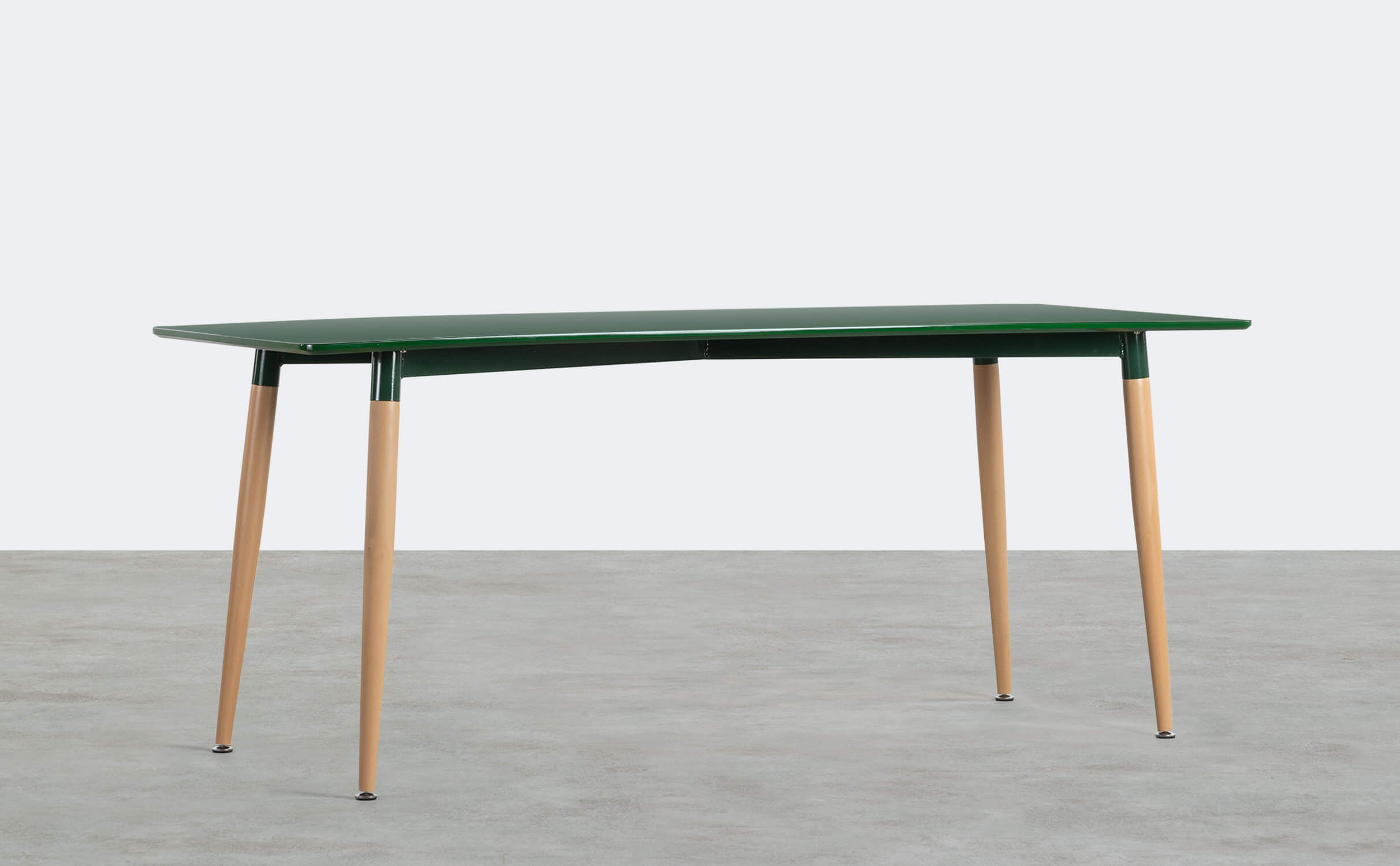 Rectangular Dining Table in Metal and Wood (180x80 cm) Skaule, gallery image 1