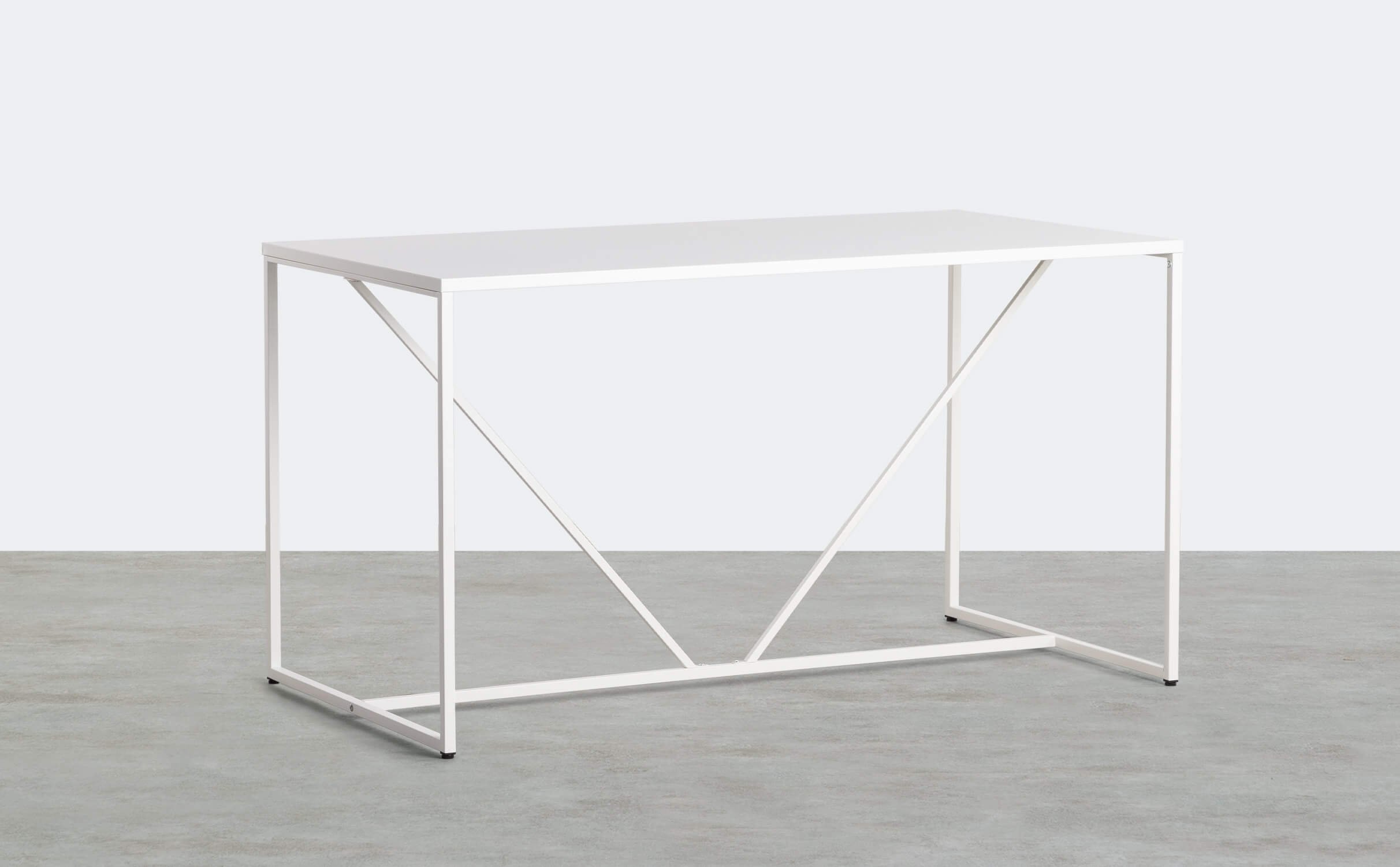 Ibiza Steel Laminate Dining Table (78x140 cm), gallery image 1