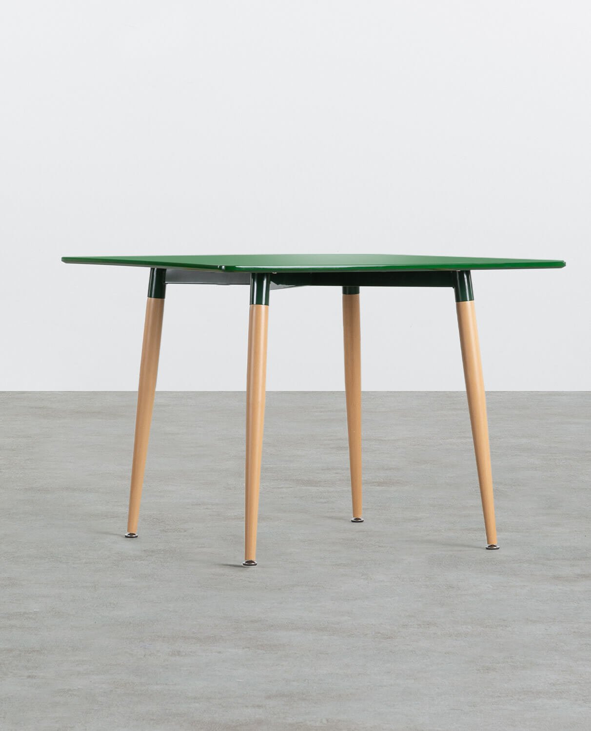 Square Dining Table in Metal and Wood (100x100 cm) Skaule, gallery image 1