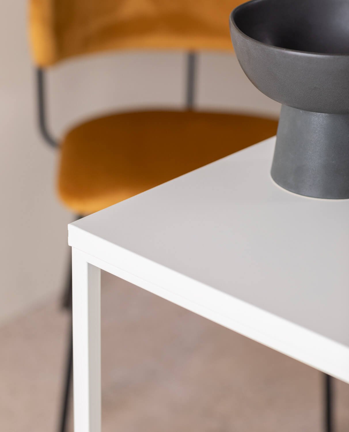 Ibiza Steel Laminate Dining Table (78x140 cm), gallery image 2