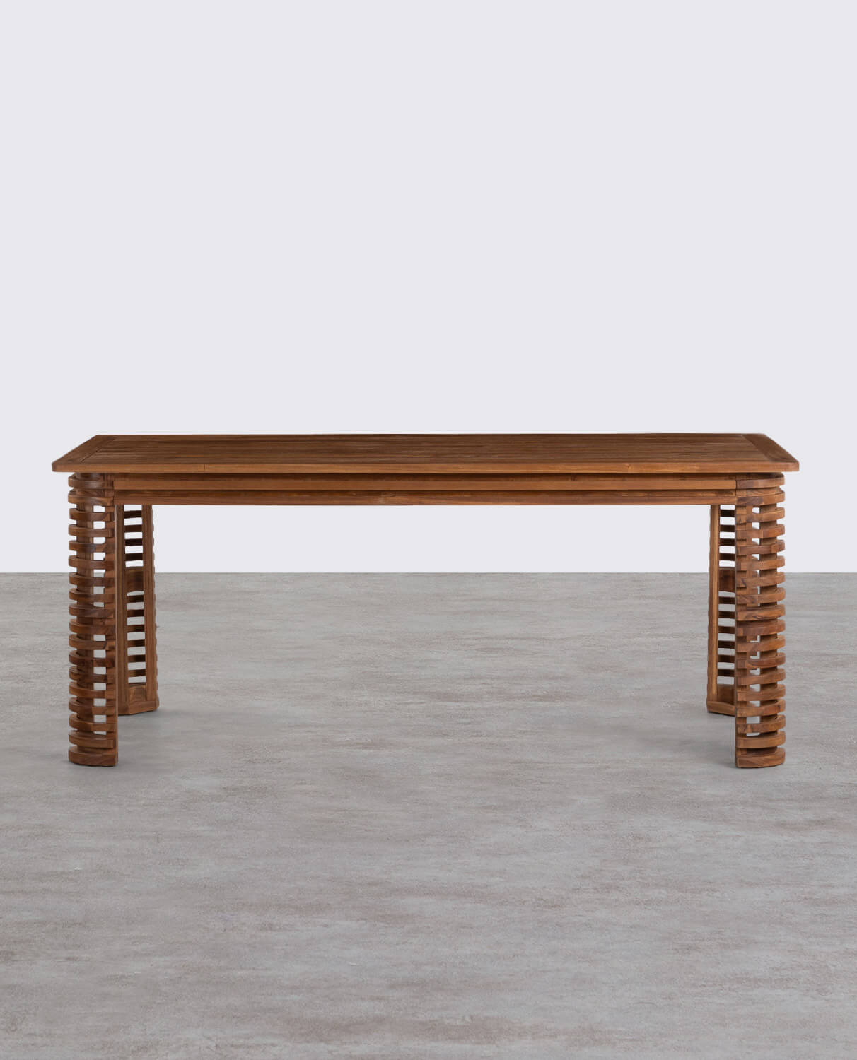 Rectangular Garden Table (180x90 cm) in Acacia Wood Hazan, gallery image 2