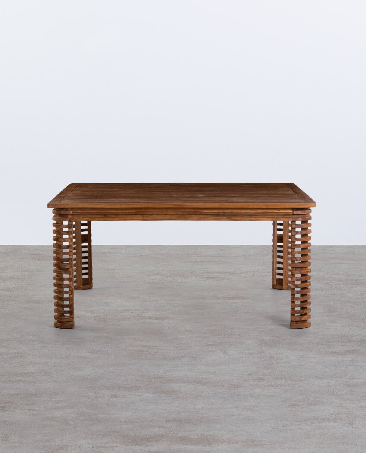 Square Garden Table (160x160 cm) in Acacia Wood Hazan, gallery image 2