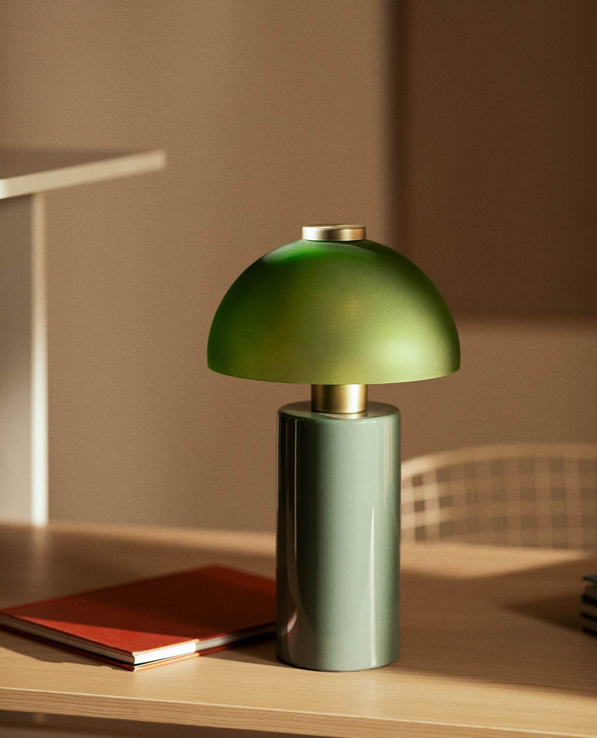 Iron and Glass Table Lamp (Ø19,5) Seta Vidre, gallery image 2