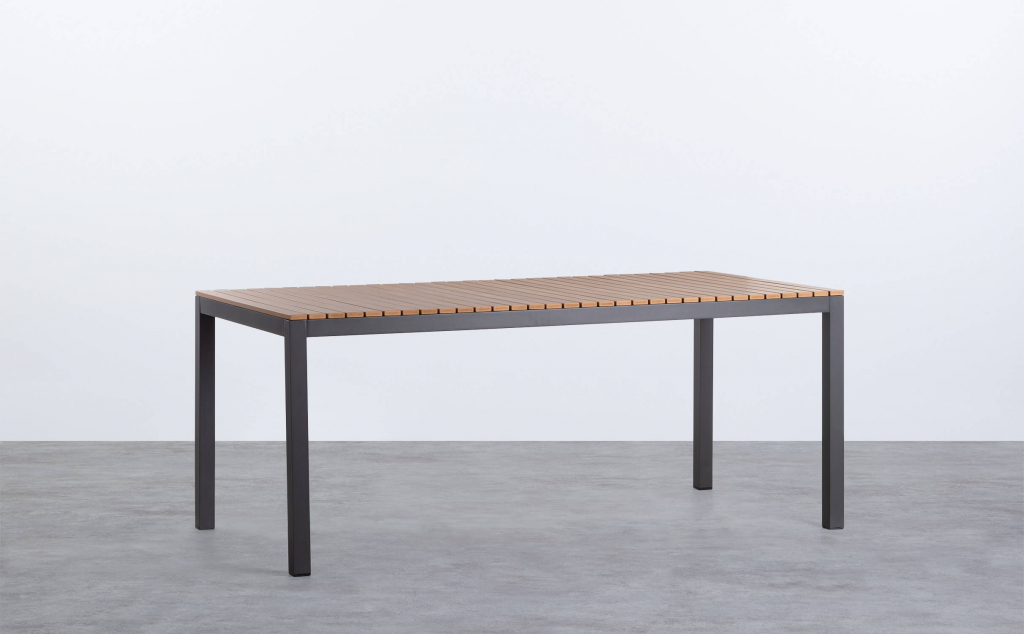 Rectangular Outdoor Table in Aluminium (180x90 cm) Korce