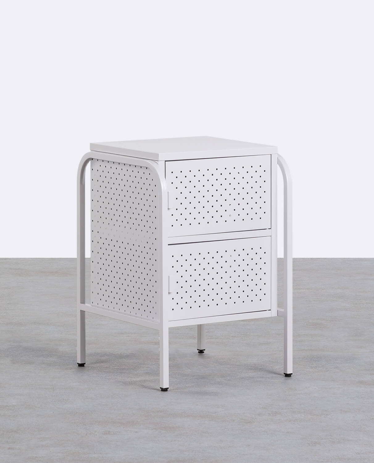 Side Table with Laminated Steel Storage (47,5x50 cm) Atiel, gallery image 1