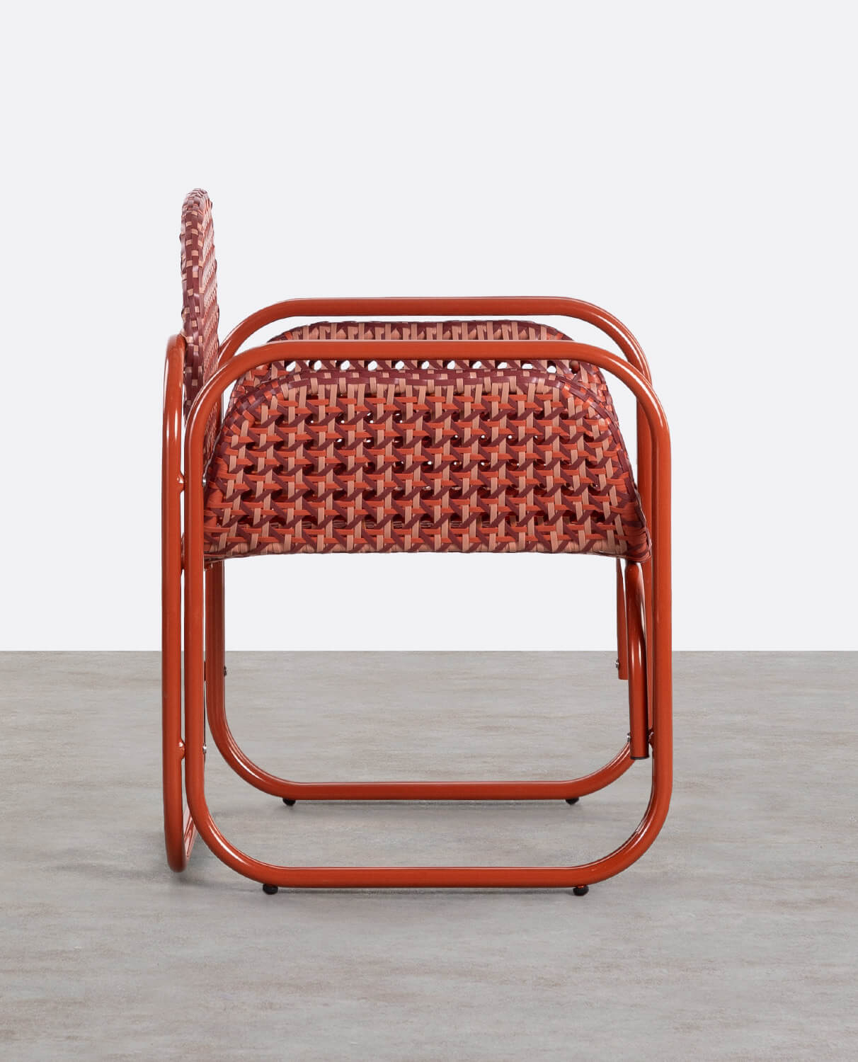 Armchair with Aluminium Armrests and Synthetic Rattan Roys, gallery image 2