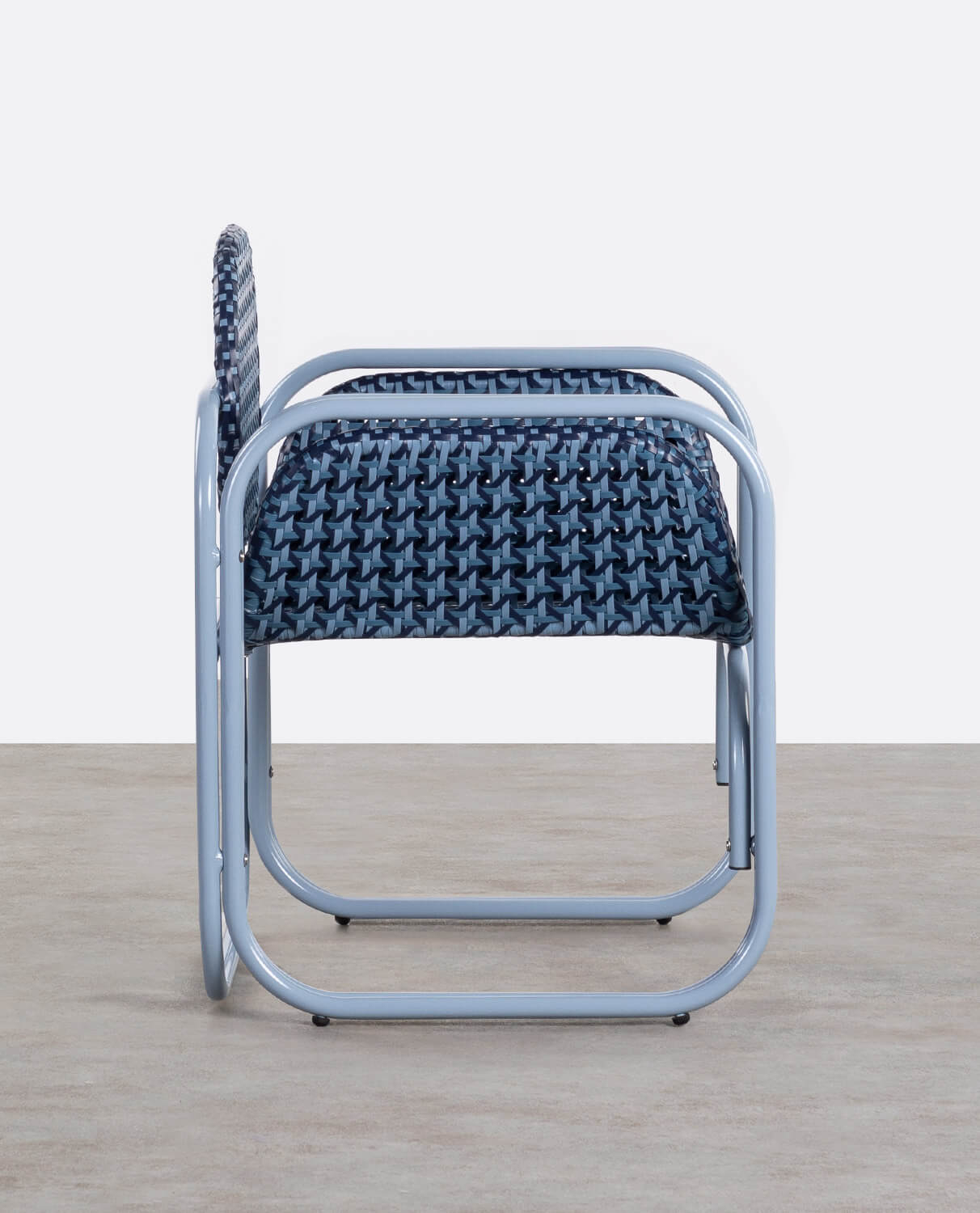 Armchair with Aluminium Armrests and Synthetic Rattan Roys, gallery image 2