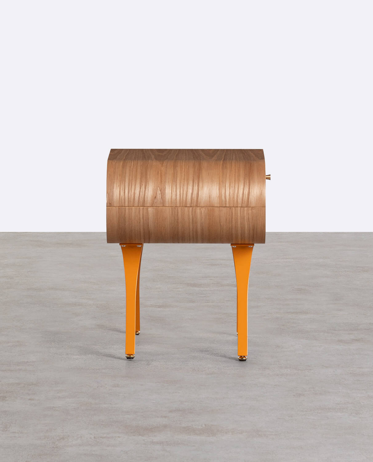 Inari Wooden and Metal Bedside Table, gallery image 2