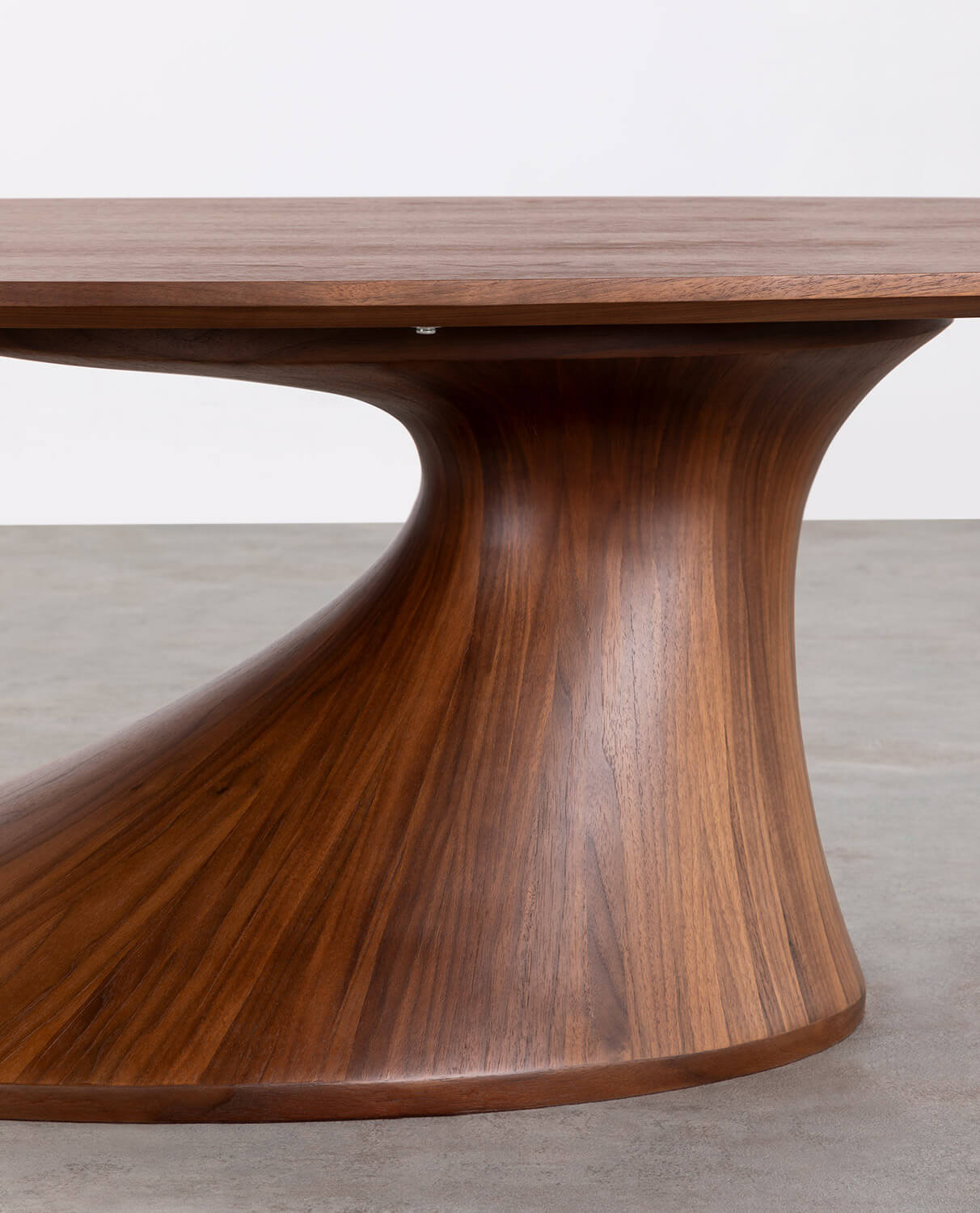 Rectangular Wood and Fiberglass Coffee Table (130x70 cm) Flawas, gallery image 6