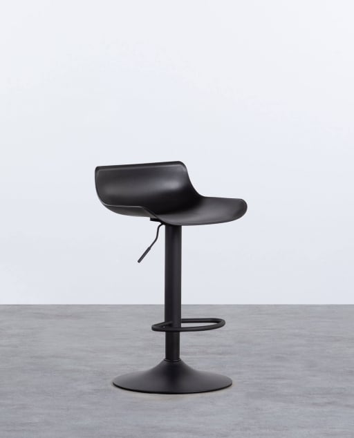 Adjustable High Polyethylene Stool Corea - Black Obsidian