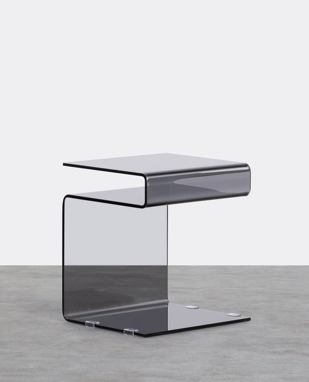 Square Glass Side Table (42x38 cm) Erox, gallery image 1