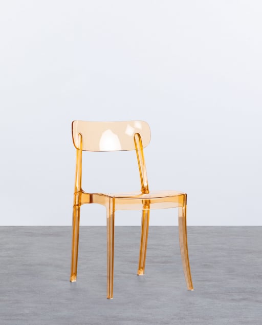 Pack 2 Dining Chairs in Polycarbonate Arlet