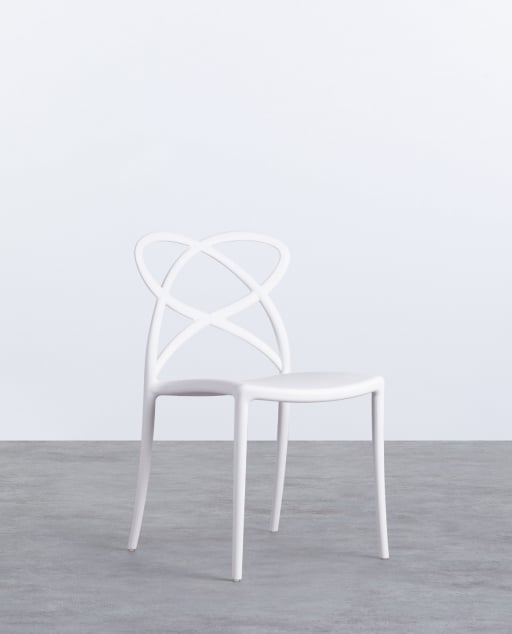 Pack 4 Dining Chairs in Polypropylene Cielo