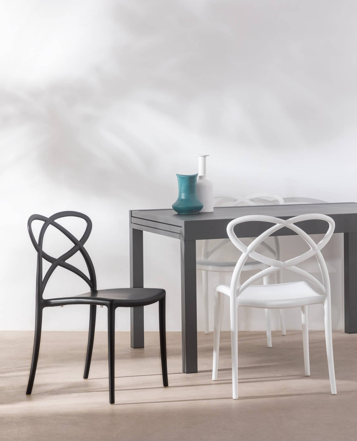 Pack 4 Dining Chairs in Polypropylene Cielo, gallery image 2