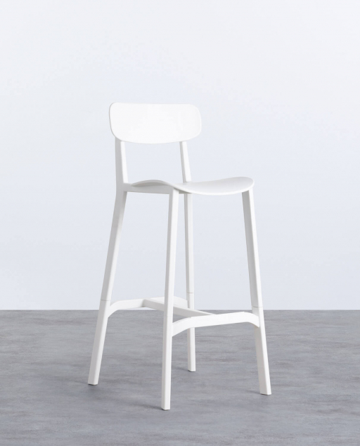 Pack of 2 High Polypropylene Outdoor Stools (79 cm) Catta