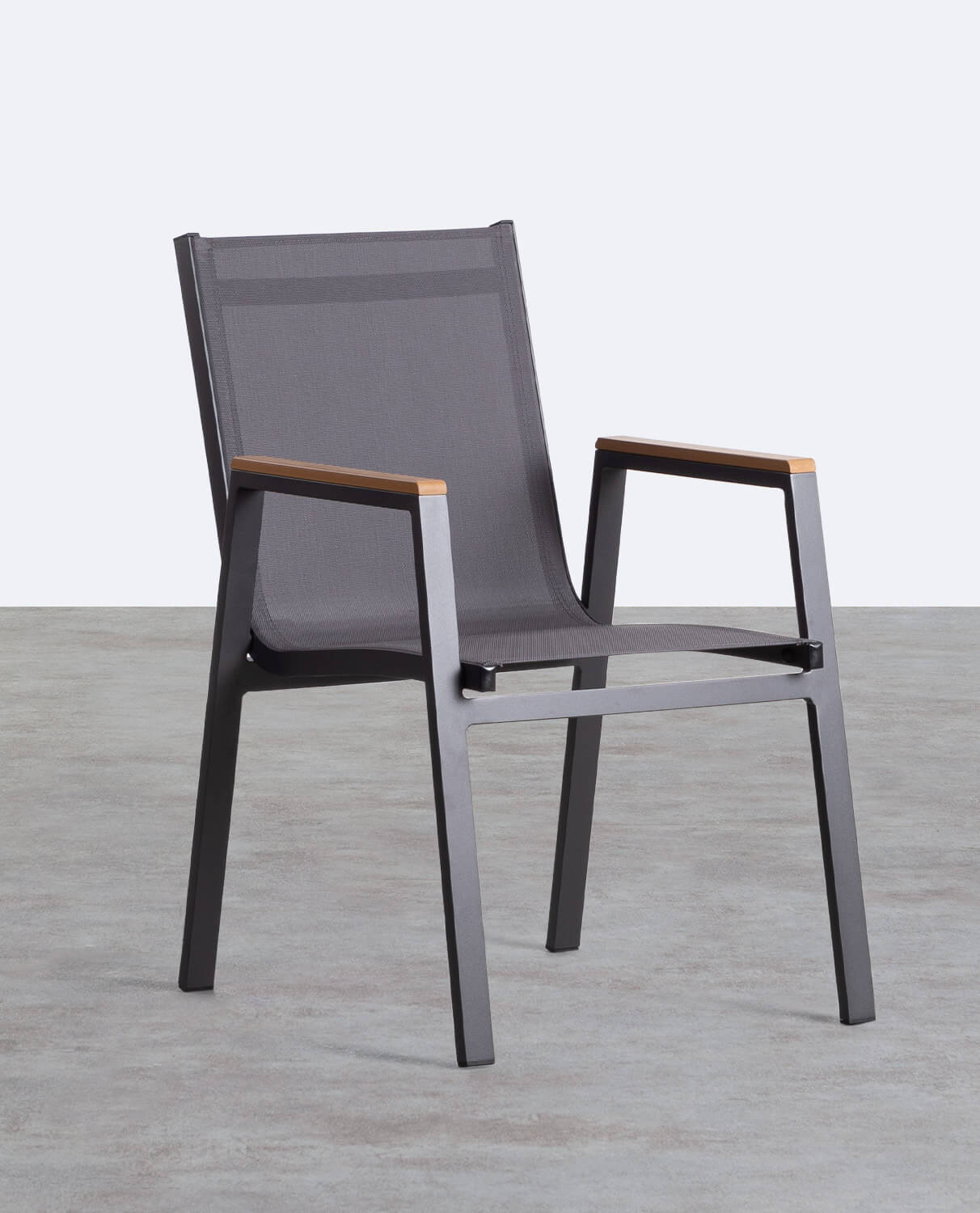 Pack 4 Outdoor Aluminium Chairs Korce, gallery image 1