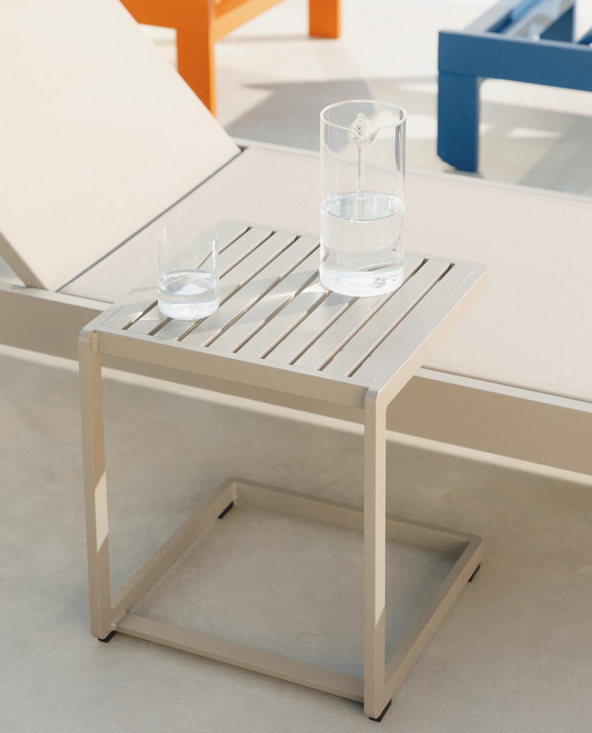 Aluminium Side Table (40x40) Kreta Colours, gallery image 2
