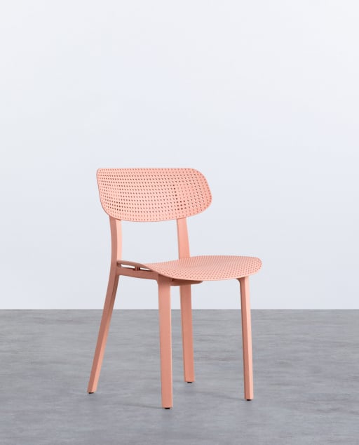 Pack 4 Outdoor Polypropylene Chairs Dasi Rejilla