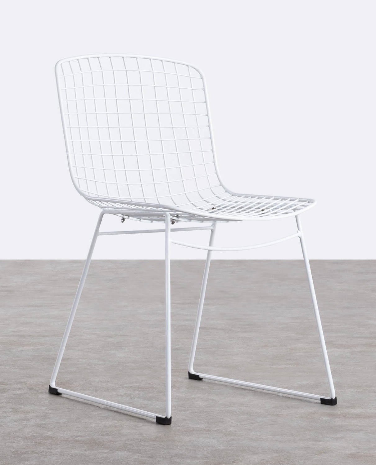 Pack 4 High Back Steel Dining Chairs Aras Trend, gallery image 1