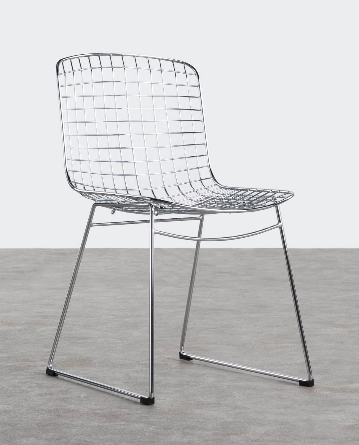 Pack 4 High Back Steel Dining Chairs Aras Trend, gallery image 1