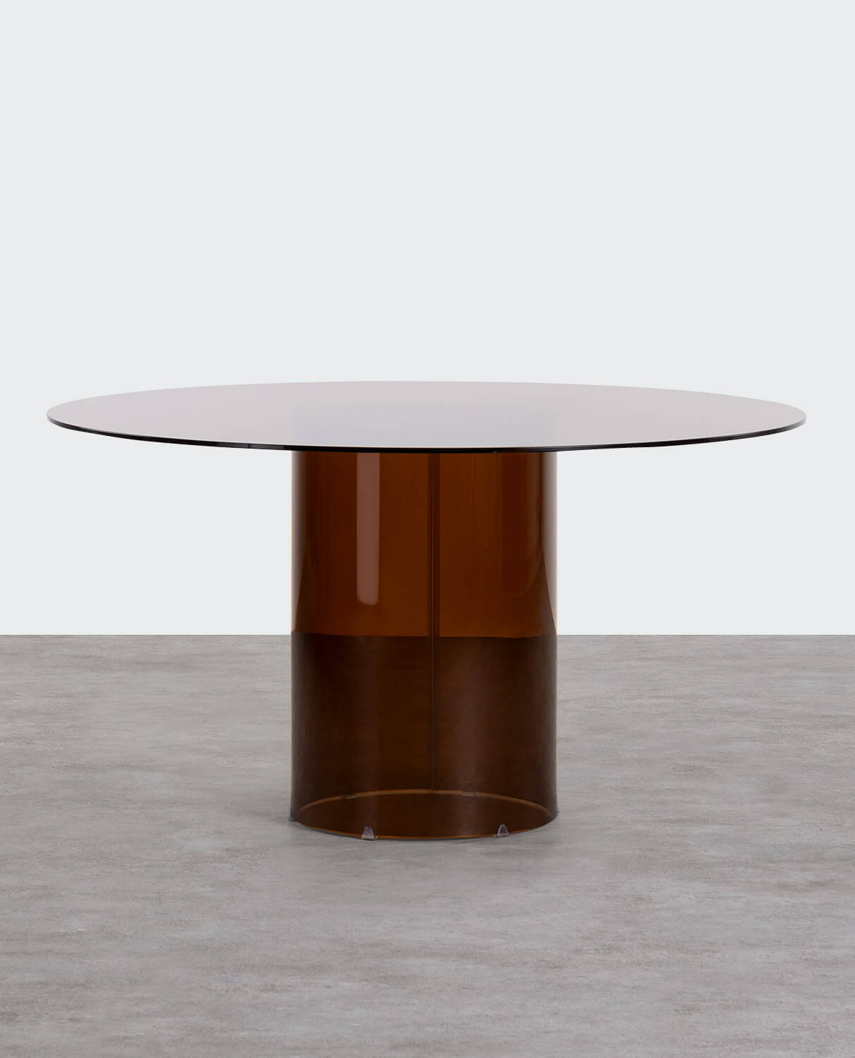 Round Tempered Glass Dining Table (Ø140 cm) Kolu, gallery image 1