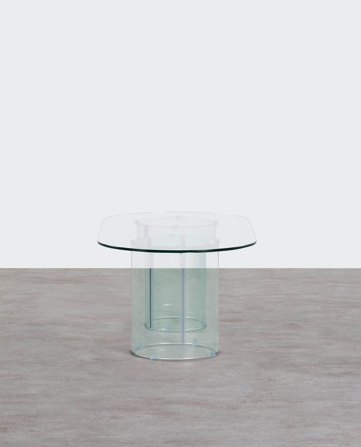 Oval Coffee Table in Tempered Glass (120x60 cm) Kolu, gallery image 4