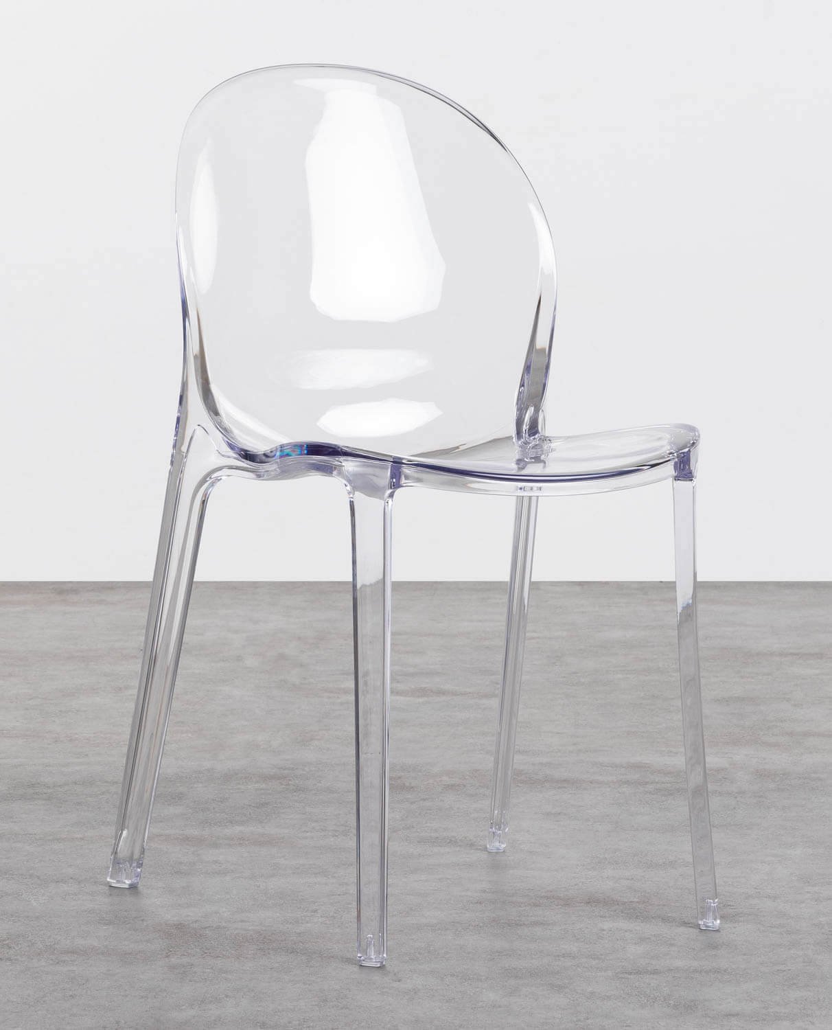 Pack 4 Polycarbonate Dining Chairs Imatra, gallery image 1