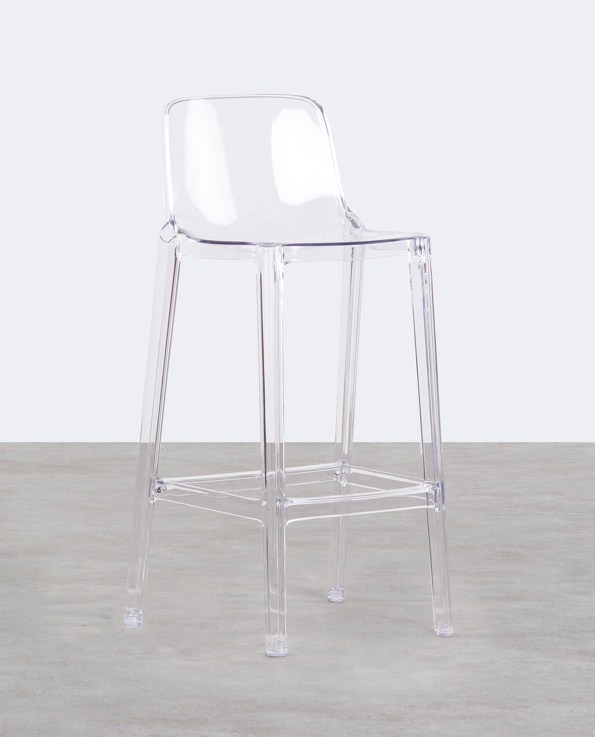 Pack 2 High Polycarbonate Stools (74,5 CM) Maren, gallery image 1