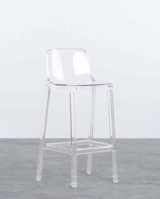 Pack 2 High Polycarbonate Stools (74,5 cm) Maren