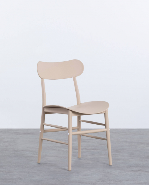 Pack of 4 Beril Polypropylene Outdoor Chairs