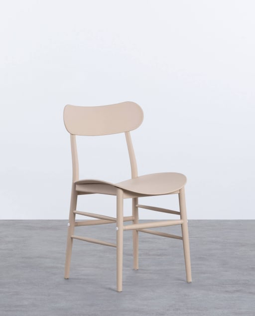 Pack 4 Polypropylene Dining Chairs Beril