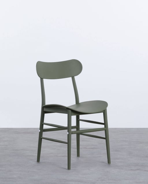 Pack 4 Polypropylene Dining Chairs Beril