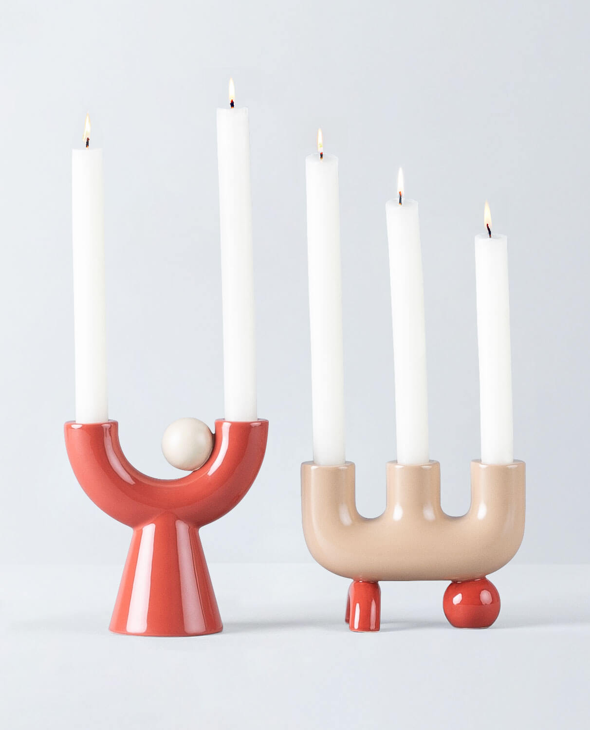 Set of 2 designer Candle Holders, gallery image 2