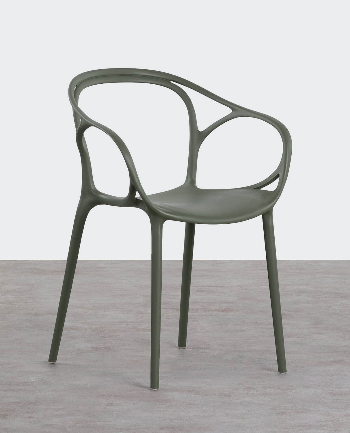 Pack of 2 Polypropylene Dining Chairs with Armrests Erbra, gallery image 1