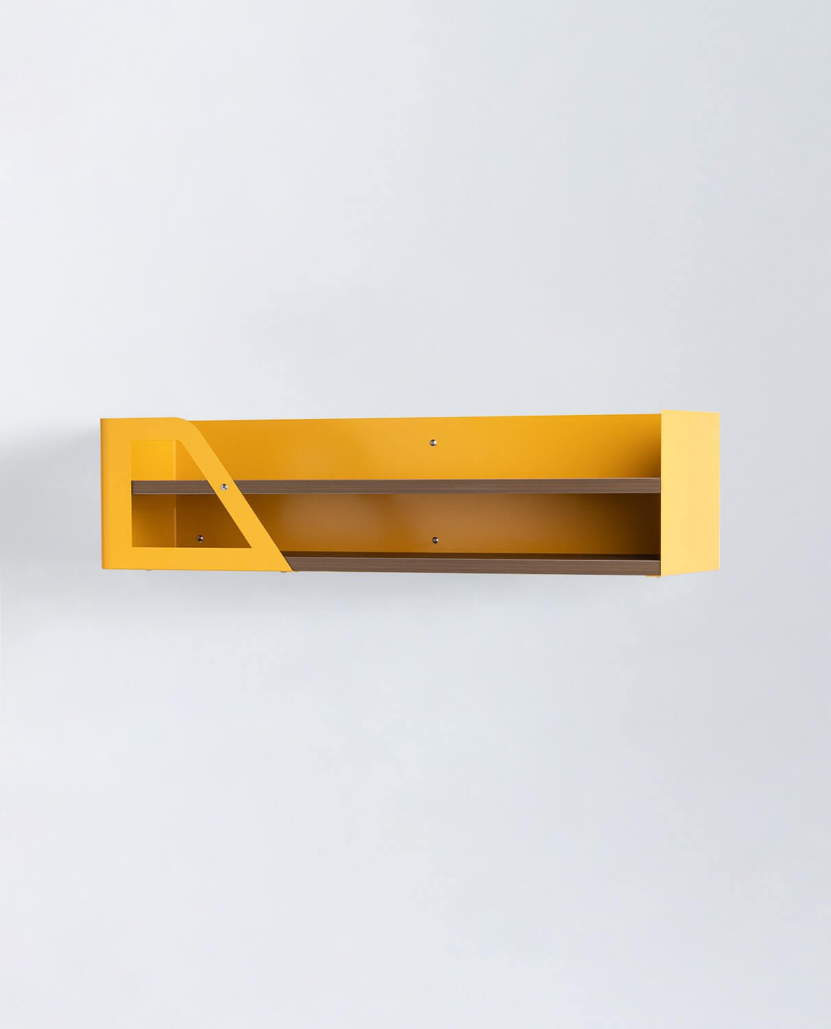 Wood and Metal Wall Shelf India, gallery image 1