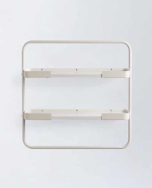 Metal and Wooden Wall Shelf Asia