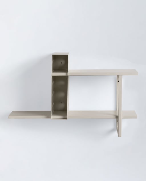 Wooden and Metal Wall Shelf Africa