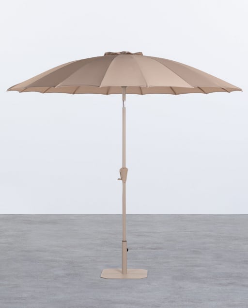 Garden and Terrace Parasol with Metal Parasol Stand Pack Somer
