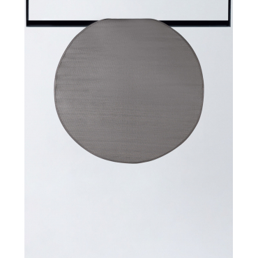 Round Polypropylene Outdoor Rug (Ø152 cm) Llevant Grey Graphite - The Masie
