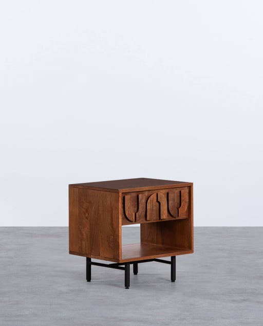 Bedside Table with Handle Wooden Drawer (50x40 cm) Lenan