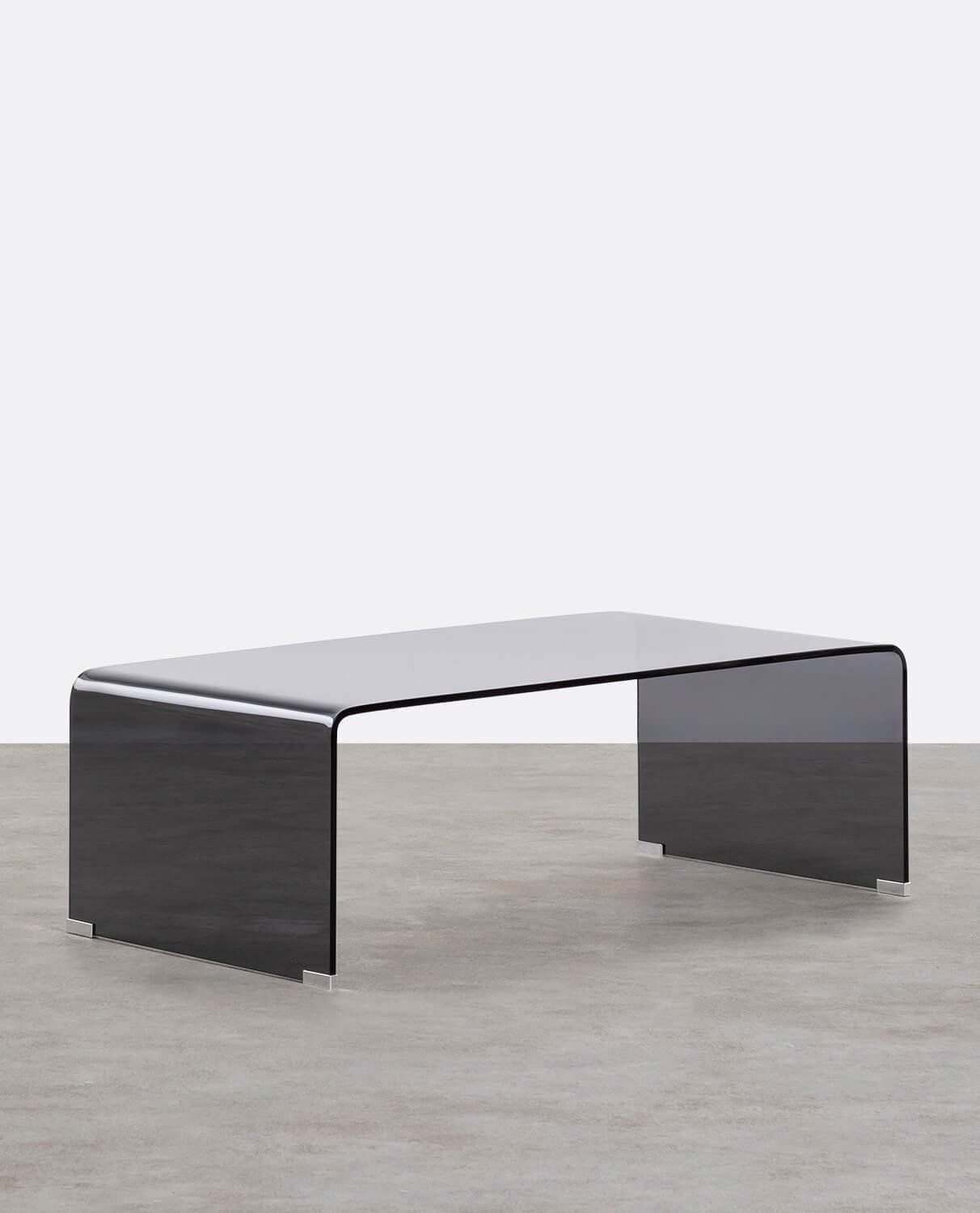 Rectangular Coffee Table in Tempered Glass (120x60 cm) Curve, gallery image 1