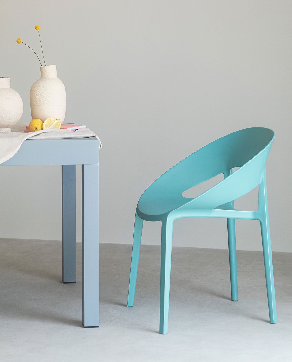 Pack of 2 Polypropylene Dining Chairs Lara, gallery image 2