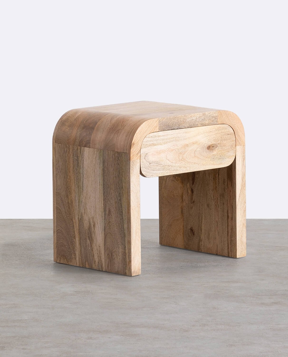 Bedside Table with Mango Wooden Drawer (47x35 cm) Vanile , gallery image 1