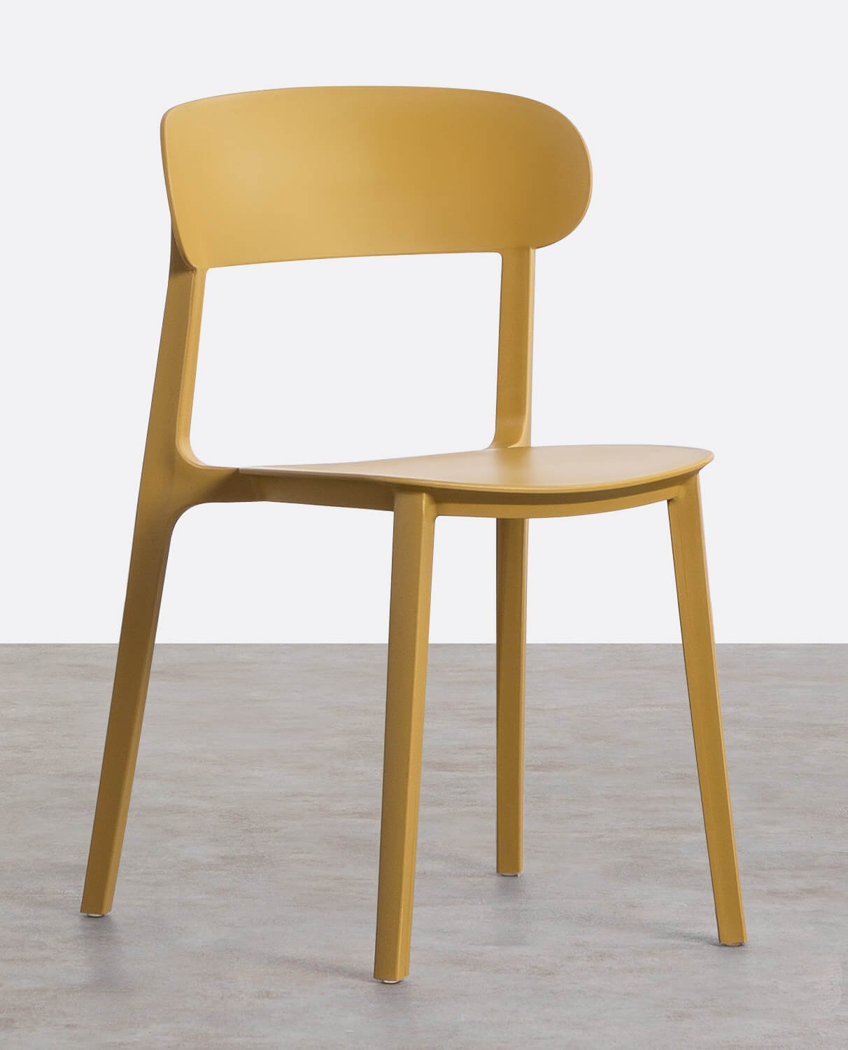 Pack 4 Polypropylene Dining Chairs Briel, gallery image 1