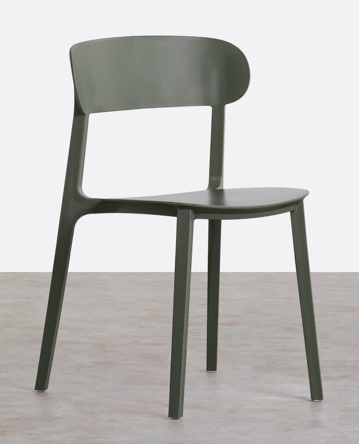 Pack 4 Polypropylene Dining Chairs Briel, gallery image 1