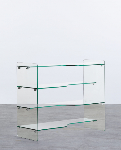 Tempered Glass Shelf (110x40 cm) Iris - Clear glass